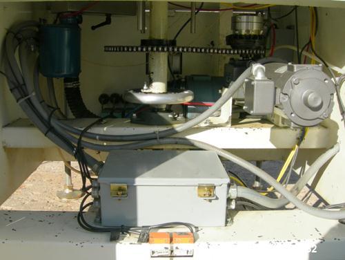 Used Omega Design Bottle Unscrambler, Model 2D1RPC8. 8 Station, Allen-Bradley SLC 5/03 PLC controls. Air cleaner, has Palace bottle elevator with 12" x 12" x 3" high cleats, approximate 72" discharge...