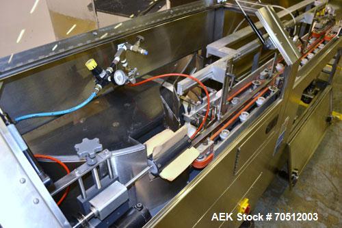 Used Pace Omniline Model M 300 Bulk Bottle Unscrambler with integrated elevator. Capable of speeds from 10 to 400 bottles per minute. Can handle bottles from 30cc to 1000cc with changeparts. Pharma-L...