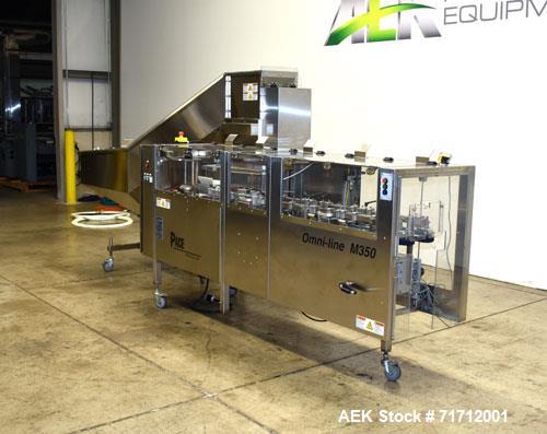 Used Pace Omni-line Model M-350AR Bulk Bottle Unscrambler with Elevator