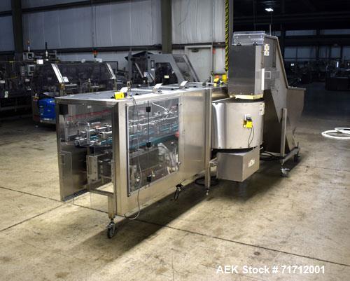 Used Pace Omni-line Model M-350AR Bulk Bottle Unscrambler with Elevator