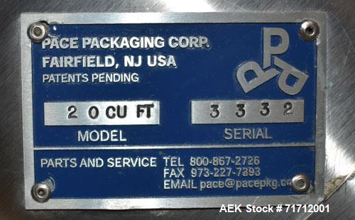 Used Pace Omni-line Model M-350AR Bulk Bottle Unscrambler with Elevator