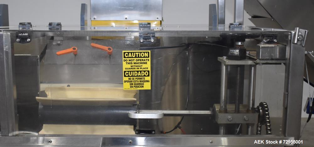 Used Pace Packaging Model M-600HK SSD Automatic High Speed Bulk Bottle Unscrambler. Capable of speeds up to 500 BPM. Bottle size range: 1.7 oz  - 2.5 Gallon or 50ml - 9.5L (with change parts). Last r...
