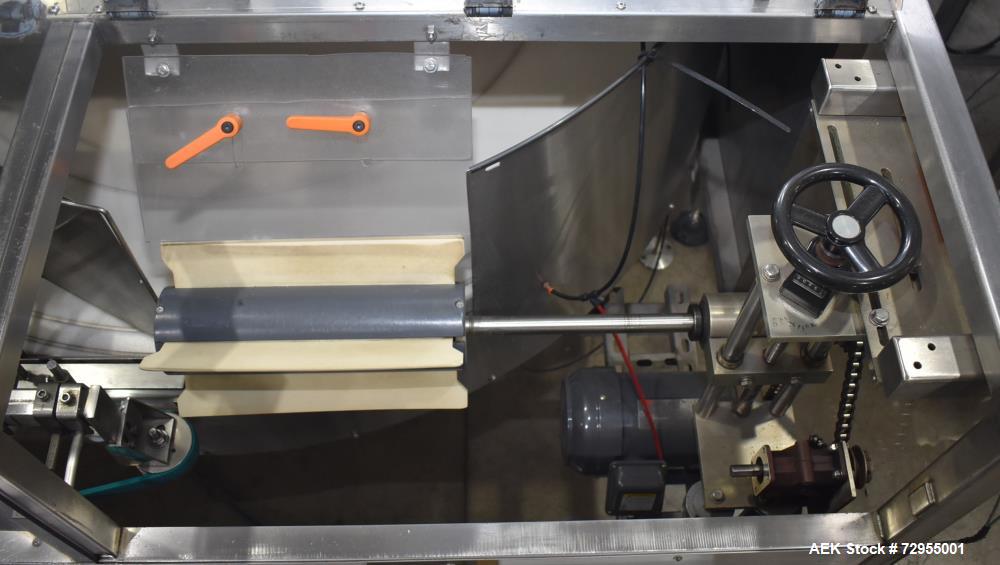 Used Pace Packaging Model M-600HK SSD Automatic High Speed Bulk Bottle Unscrambler. Capable of speeds up to 500 BPM. Bottle size range: 1.7 oz  - 2.5 Gallon or 50ml - 9.5L (with change parts). Last r...