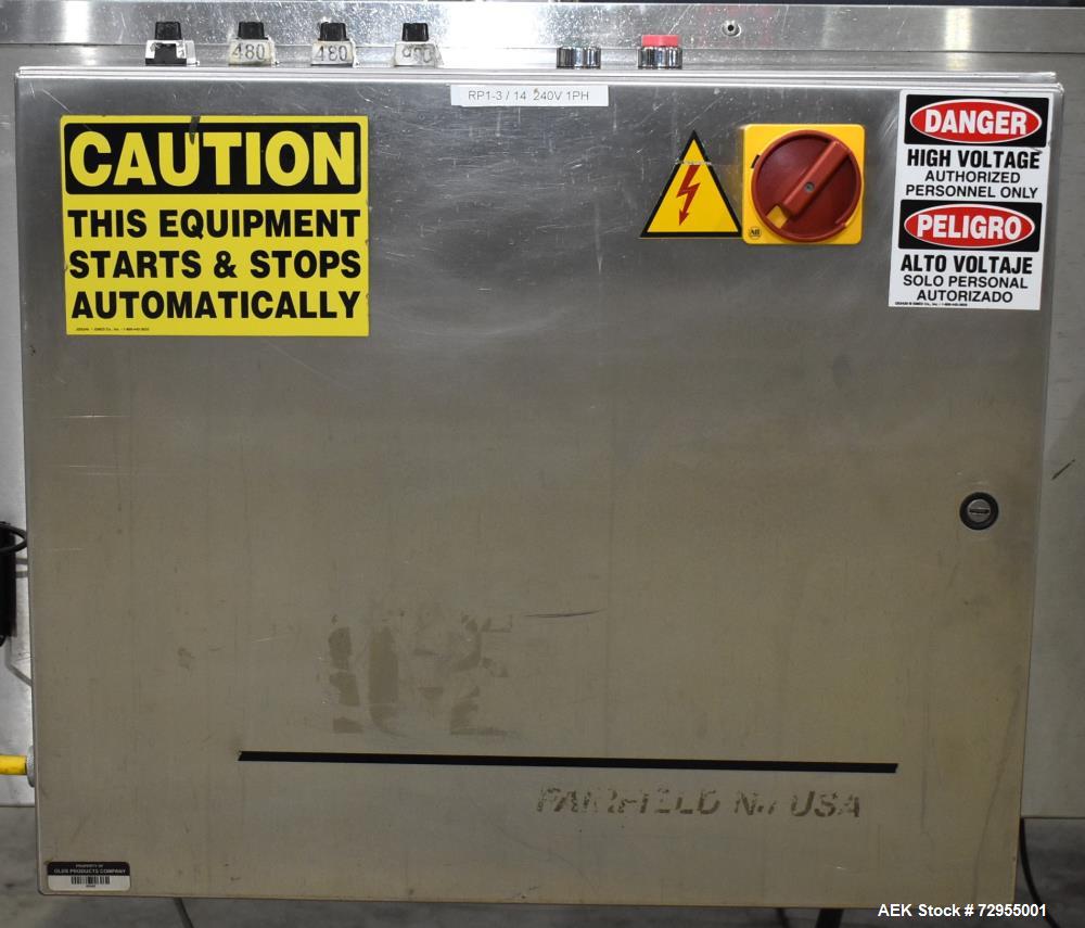 Used Pace Packaging Model M-600HK SSD Automatic High Speed Bulk Bottle Unscrambler. Capable of speeds up to 500 BPM. Bottle size range: 1.7 oz  - 2.5 Gallon or 50ml - 9.5L (with change parts). Last r...