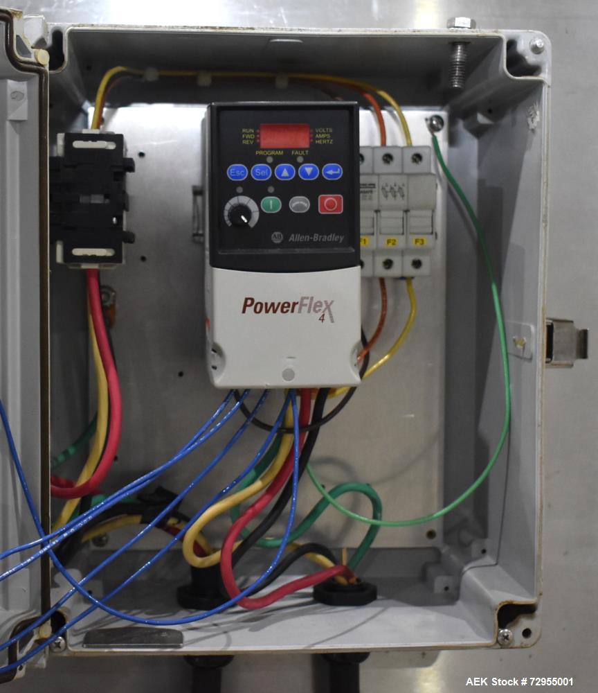 Used Pace Packaging Model M-600HK SSD Automatic High Speed Bulk Bottle Unscrambler. Capable of speeds up to 500 BPM. Bottle size range: 1.7 oz  - 2.5 Gallon or 50ml - 9.5L (with change parts). Last r...