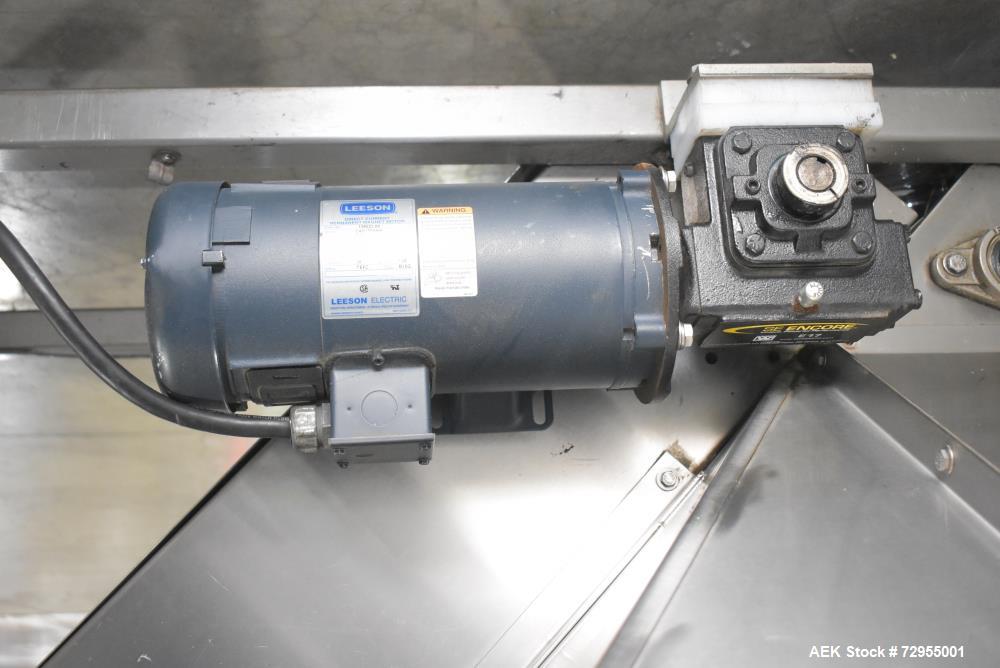 Used Pace Packaging Model M-600HK SSD Automatic High Speed Bulk Bottle Unscrambler. Capable of speeds up to 500 BPM. Bottle size range: 1.7 oz  - 2.5 Gallon or 50ml - 9.5L (with change parts). Last r...