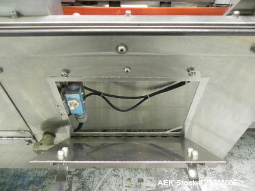 Used Pace Model M300 Pharmaceutical Bottle Unscrambler capable of speeds up to 250 containers per minute. Has bulk elevator and hopper, ionized air cleaner and all stainless steel construction. Conta...