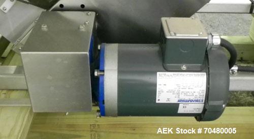 Used Pace Packaging Corporation Model M350 Omni-Line Bottle Unscrambler. Machine is capable of speeds up to 250 bottles per minute. Bottle size range: 30 CC to 1000 CC. Machine is of stainless steel ...