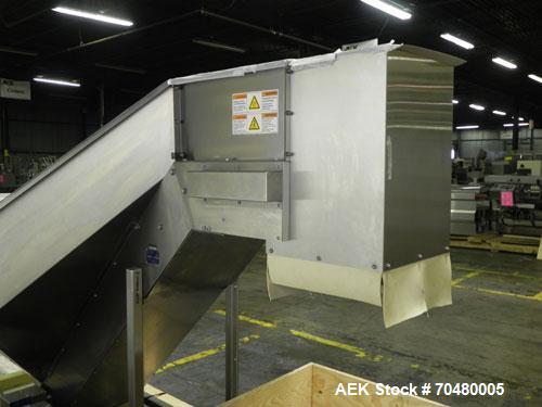 Used Pace Packaging Corporation Model M350 Omni-Line Bottle Unscrambler. Machine is capable of speeds up to 250 bottles per minute. Bottle size range: 30 CC to 1000 CC. Machine is of stainless steel ...