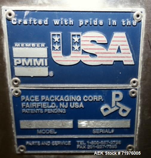 Used Pace Bottle DeScrambler System. Model M400SST