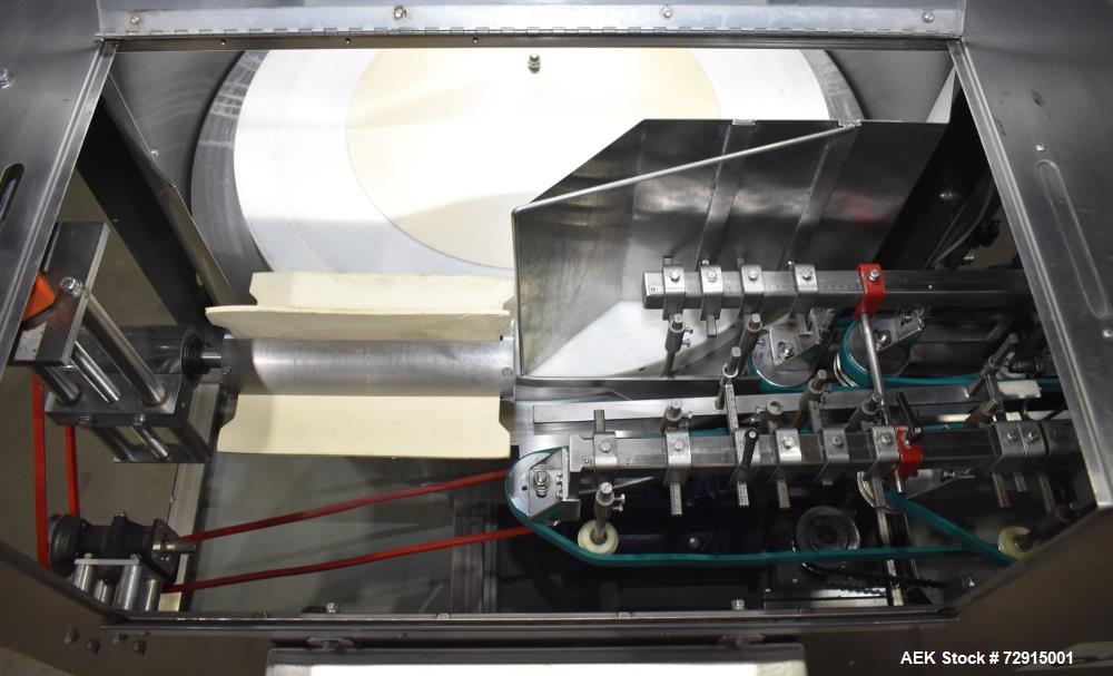 Used Pace Packaging Bulk Bottle Unscrambler, Model M400. Capable of orienting approximately 20-350 bottles a minute, depending on application. Container size range: .33 oz (10mL) to 1.3 gallon (5L) w...
