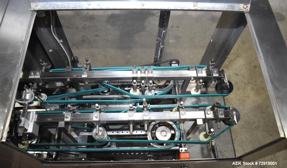 Used Pace Packaging Bulk Bottle Unscrambler, Model M400. Capable of orienting approximately 20-350 bottles a minute, depending on application. Container size range: .33 oz (10mL) to 1.3 gallon (5L) w...