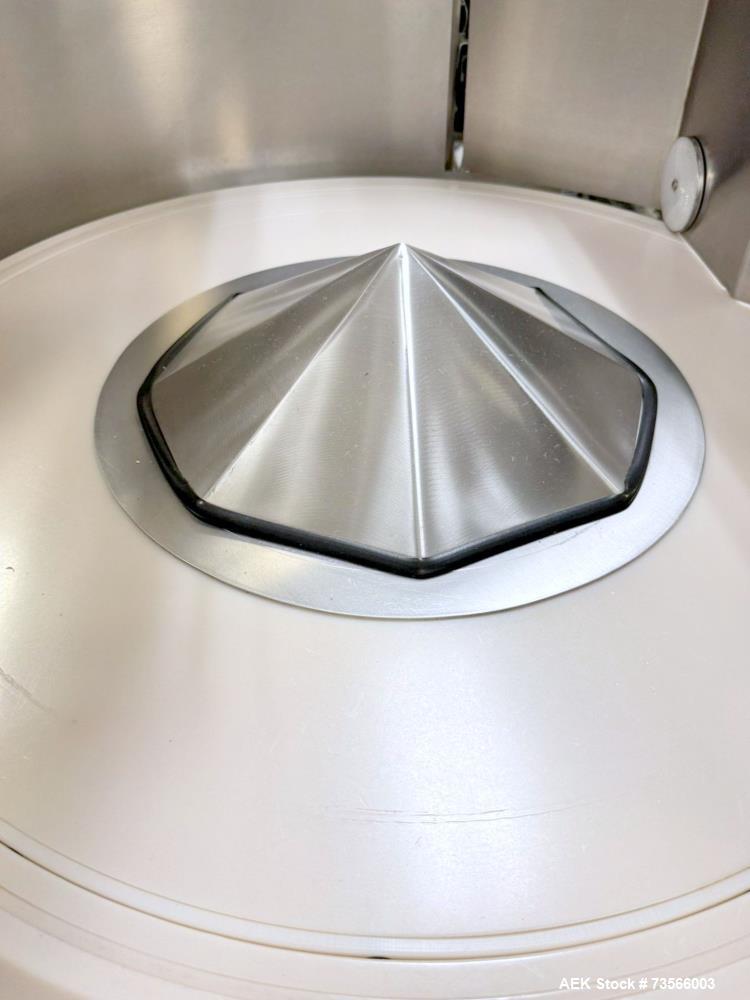 Used Pace Packaging Pharma-Line 300 Bottle Unscrambler With Air Rinse, Model 300 AR, Serial# 1850. With Pace Packaging 20 CUFT bulk bottle elevator, serial# 1864, Lakso 62 319 reject & assorted parts.