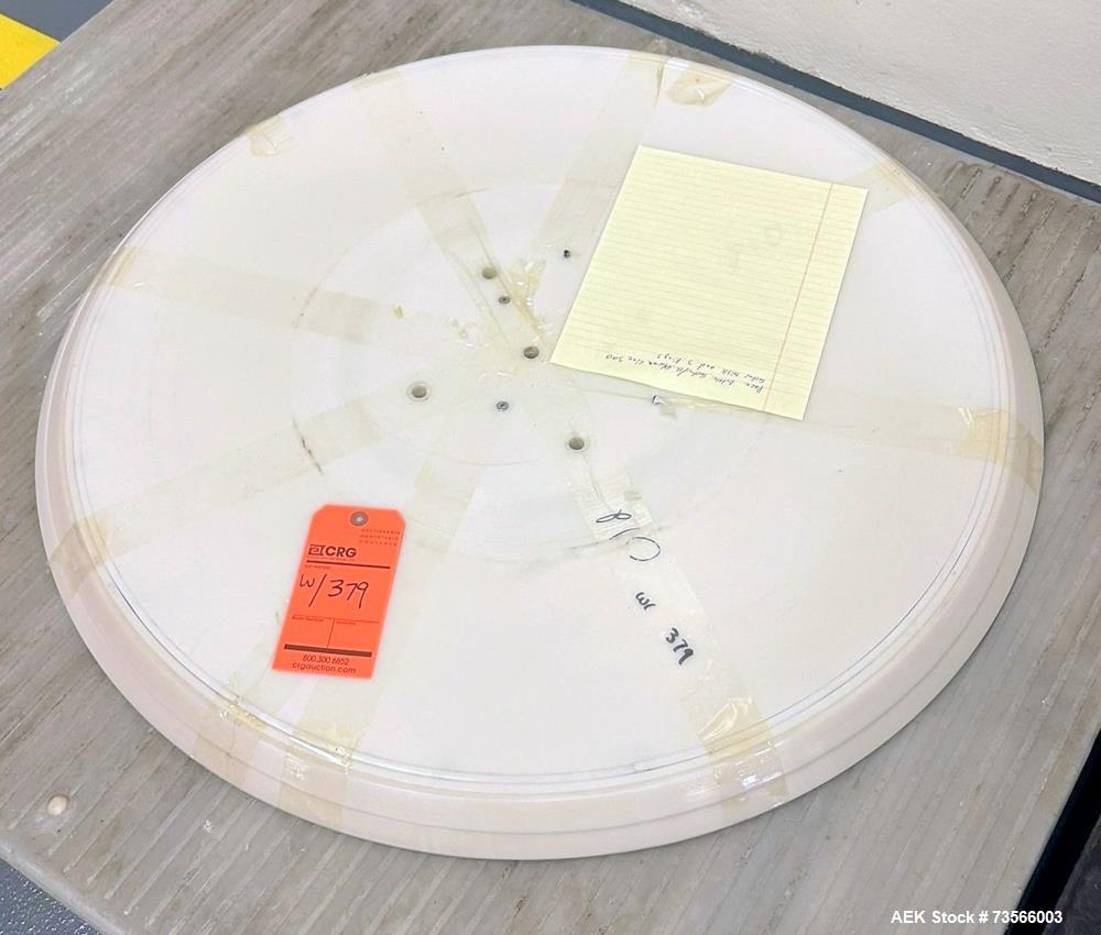 Used Pace Packaging Pharma-Line 300 Bottle Unscrambler With Air Rinse, Model 300 AR, Serial# 1850. With Pace Packaging 20 CUFT bulk bottle elevator, serial# 1864, Lakso 62 319 reject & assorted parts.