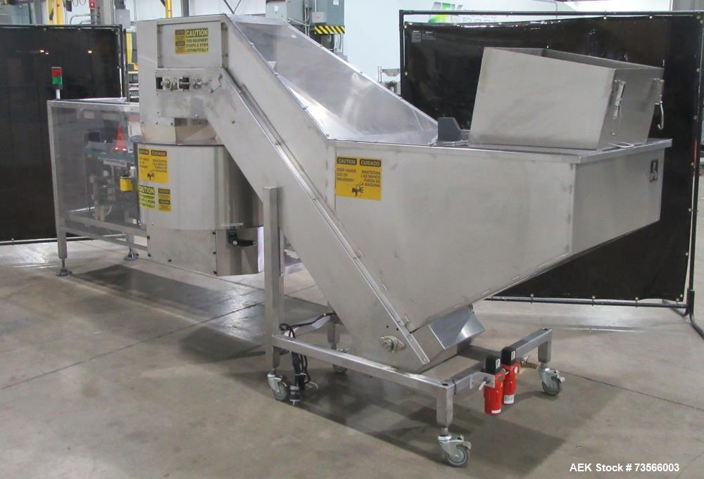 Buy Used Pace 300 Bottle Unscrambler – With Air Rinse, Elevator & Lakso Reject System