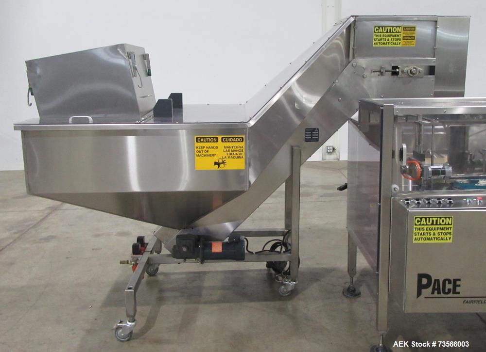 Buy Used Pace 300 Bottle Unscrambler – With Air Rinse, Elevator & Lakso Reject System