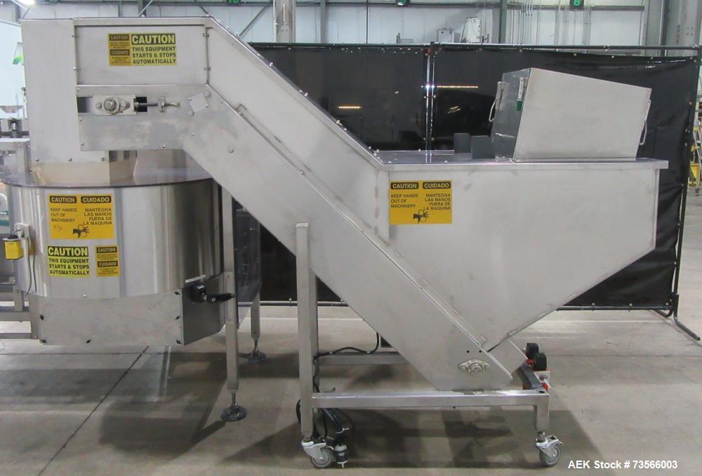 Buy Used Pace 300 Bottle Unscrambler – With Air Rinse, Elevator & Lakso Reject System