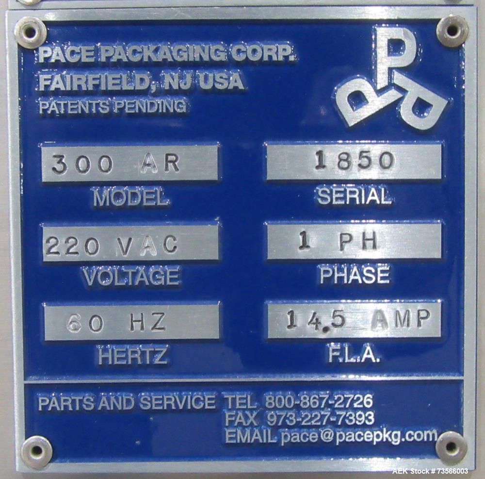 Buy Used Pace 300 Bottle Unscrambler – With Air Rinse, Elevator & Lakso Reject System