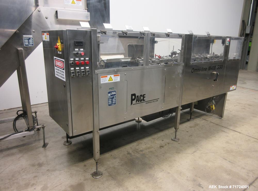 Used Pace Packaging Omniline M400SSD Bulk Bottle Unscrambler