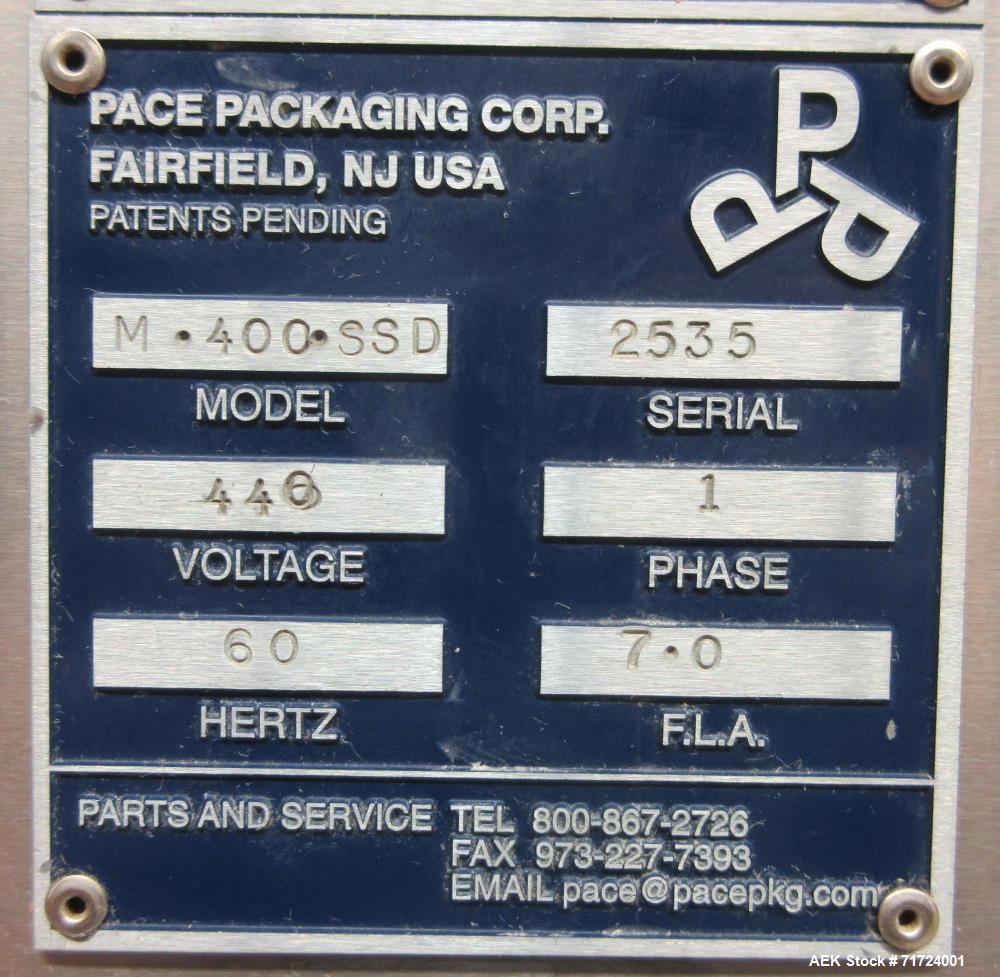 Used Pace Packaging Omniline M400SSD Bulk Bottle Unscrambler