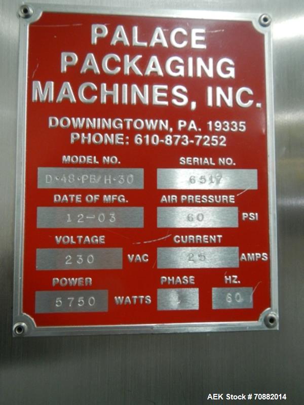 Used Palace Packaging Model D.48.PB/H.30 Bottle Unscrambler