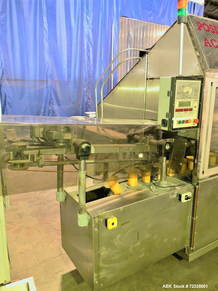 Used-Posimat Access Series N15 Rotary Bottle Unscrambler System with Bulk Feed