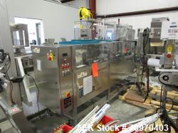 Used-Pace Omni-Line Model M-350AR Bulk Bottle Unscrambler with Integrated Elevator. Capable of speeds from 10-300 bottles pe...