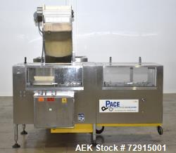 Used- Pace Packaging Bulk Bottle Unscrambler, Model M400. Capable of orienting approximately 20-350 bottles a minute, depend...