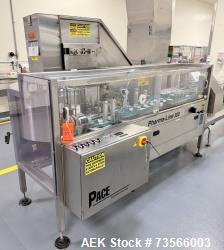 Used Pace Packaging Pharma-Line 300 Bottle Unscrambler With Air Rinse, Model 300 AR, Serial# 1850. With Pace Packaging 20 CU...