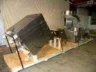 Used Kalish Kalisort-200 Bottle Orienter, Model 7430. Approximately 200 bottles per minute. Includes a starwheel, 4’’ wide x 74’’ long takeaway conveyor, and a stainless steel hopper, serial# 0012. I...