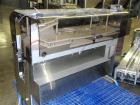 Used DT Kalish Kalisort 7400 bulk bottle unscrambler with DT Kalish model 999 inoized air cleaner bottle inverter and twin nozzle cleaning head, serial# 0001. (1) DT Kalish unscrambler, model 7400. I...