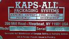 Used Kaps-All AU3 Bulk Bottle Unscrambler. Capable of speeds up to 150 bottles per minute. Bottle size range: (height) 1/2
