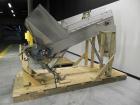 Used New England Model NEHCL-250AJ Bulk Bottle Unscrambler. Has integrated ionized air cleaner. Was last running 45 cc and 60 cc plastic pharmaceutical grade bottles. Includes New England model H/E-1...