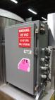 Used New England Machinery Model NEHCL-350 Bulk Bottle Unscrambler. Machine is capable of speeds up to 350 bottles per minute. Has a container size range of 5/8