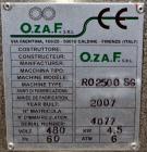Unused- Ozaf Automatic Bottle Unscrambling & Pucking System, Model RO2500SG