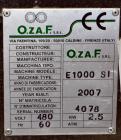 Unused- Ozaf Automatic Bottle Unscrambling & Pucking System, Model RO2500SG