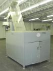 Used Omega Design Bottle Unscrambler, Model 2D1RPC8. 8 Station, Allen-Bradley SLC 5/03 PLC controls. Air cleaner, has Palace bottle elevator with 12