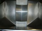 Used Omega Design Bulk Bottle Unscrambler, Model 4D-RP2-18. Capable of speeds over 250 BPM. Has exterior bottle air cleaner, bulk bottle elevator. 1/60/120V.
