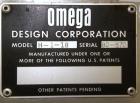 Used Omega Design feeder for Bottle Unscrambler,model H-1-18 bulk bottle elevator. Last running 15, 30, 60cc plastic bottles.
