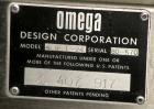 Used Omega Design feeder for Bottle Unscrambler,model H-1-18 bulk bottle elevator. Last running 15, 30, 60cc plastic bottles.