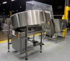 Used Omega Design Model 5D-ST Bulk Bottle Unscrambler with Hopper Elevator Mode