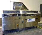 Used Pace Omniline Model M 300 Bulk Bottle Unscrambler with integrated elevator. Capable of speeds from 10 to 400 bottles per minute. Can handle bottles from 30cc to 1000cc with changeparts. Pharma-L...