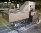 Used Pace Omniline Model M 300 Bulk Bottle Unscrambler with integrated elevator. Capable of speeds from 10 to 400 bottles per minute. Can handle bottles from 30cc to 1000cc with changeparts. Pharma-L...