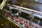 Used Pace Omniline Model M 300 Bulk Bottle Unscrambler with integrated elevator. Capable of speeds from 10 to 400 bottles per minute. Can handle bottles from 30cc to 1000cc with changeparts. Pharma-L...