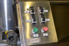 Used Pace Omniline Model M 300 Bulk Bottle Unscrambler with integrated elevator. Capable of speeds from 10 to 400 bottles per minute. Can handle bottles from 30cc to 1000cc with changeparts. Pharma-L...