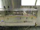 Used Pace Model M300 Pharmaceutical Bottle Unscrambler capable of speeds up to 250 containers per minute. Has bulk elevator and hopper, ionized air cleaner and all stainless steel construction. Conta...