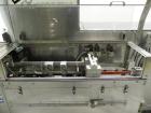 Used Pace Model M300 Pharmaceutical Bottle Unscrambler capable of speeds up to 250 containers per minute. Has bulk elevator and hopper, ionized air cleaner and all stainless steel construction. Conta...