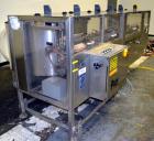 Used Pace Packaging Corporation Omni-Line Bottle Unscrambler, Model M400SS D, Stainless Steel. Capable of approximately 200 bottles per minute. Approximate  48” diameter disc, orientate belt.  3/60/4...