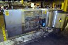 Used Pace Packaging Corporation Omni-Line Bottle Unscrambler, Model M400SS D, Stainless Steel. Capable of approximately 200 bottles per minute. Approximate  48” diameter disc, orientate belt.  3/60/4...
