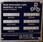 Used Pace Packaging Corporation Omni-Line Bottle Unscrambler, Model M400SS D, Stainless Steel. Capable of approximately 200 bottles per minute. Approximate  48” diameter disc, orientate belt.  3/60/4...